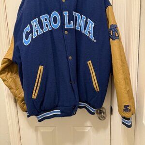 Vintage Men Starter Leather/wool Bomer jacket XL